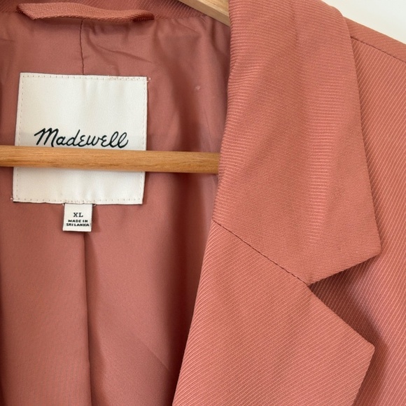 Salmon Pink Madewell Blazer XL - Picture 16 of 16